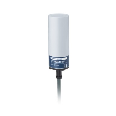 XT232A1FBL2 - Telemecanique - Capacitive proximity sensors XT, cylindrical Ø 32 mm, plastic, Sn 20 mm, cable 2 m