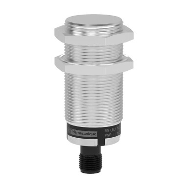 XT530B1PCM12 - Telemecanique - Capacitive proximity sensors XT, cylindrical M30, brass, 4-wire, Sn 10 mm, 24 V DC, 1 NC + 1 NO