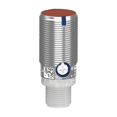 XUB6BPYNM12 - Telemecanique - Photoelectric sensors XU, Photo electric Sensor, Cylindrical, Metal, Diffuse Medium, Smax 0.6 m, IO-Link, Connector M12
