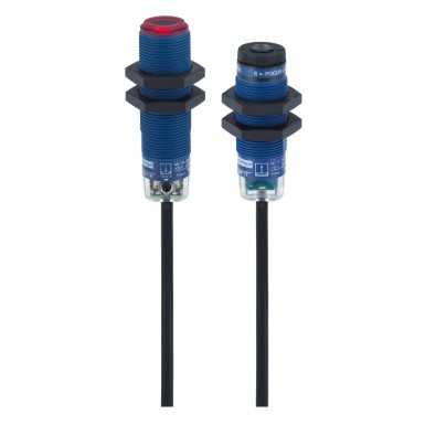 XUBLANCNL2 - Photoelectric sensors XU, XUB, thru beam, laser, Sn 100 m, 12...24 VDC, cable 2 m - Schneider Electric - Photoelectric sensors XU, XUB, thru beam, laser, Sn 100 m, 12...24 VDC, cable 2 m - Schneider Electric - 0