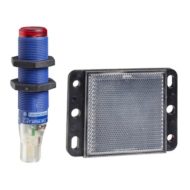 XUBTAPSNM12 - Telemecanique - Photoelectric sensors XU, XUBT, polarised, Sn 1.4 m, 12...24 VDC, M12