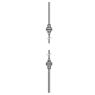 XUFN12311 - Photoelectric sensors XU, plastic fibre optic for sensor, thru beam, gen. use, extended, 2 m, Sn180mm - Schneider Electric - Photoelectric sensors XU, plastic fibre optic for sensor, thru beam, gen. use, extended, 2 m, Sn180mm - Schneider Electric - 0