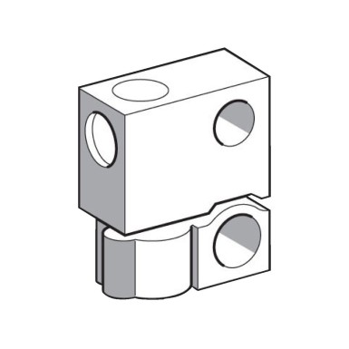 XUFZ05 - Photoelectric sensors XU, accessory for plastic optic fibre, fixing clamp with lens, lateral - Schneider Electric - Photoelectric sensors XU, accessory for plastic optic fibre, fixing clamp with lens, lateral - Schneider Electric - 0