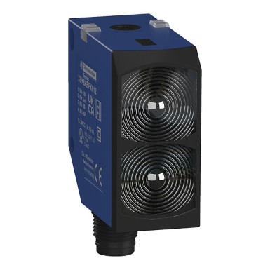 XUK8ABPXM12 - Telemecanique - Photoelectric sensors XUK8, BGS, Blue light, Sn 1200mm, PNP, Connector M12