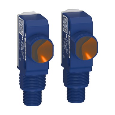 XUN2APXNM12 - Telemecanique - Photoelectric sensors XU, Photo electric sensor, Hybrid, Thru-beam, System, Smax 30m, PNP, Connector M12