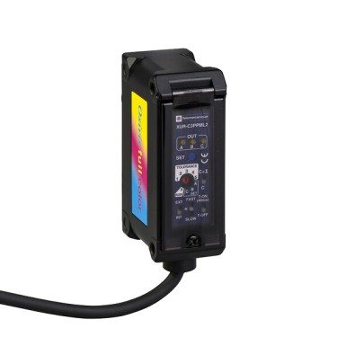 XURC3PPML2 - Telemecanique - Photoelectric sensors XU, XUR, diffuse, color, Sn 60 mm, 12...24 VDC, cable 2 m