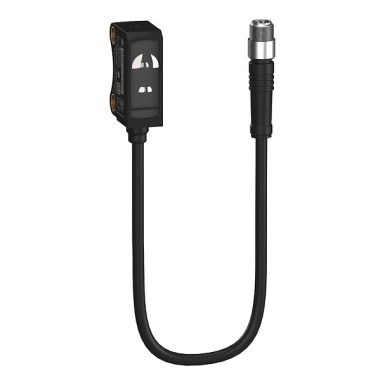 XUT7ABPXP02 - Telemecanique - Photoelectric sensors XUT7, BGS Fixed, Blue light, Sn 50mm, PNP, Pigtail M8 20cm