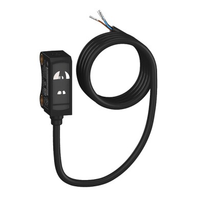 XUT8ABAYL2 - Telemecanique - Photoelectric sensors XUT8, BGS, Blue light, Sn 100mm, IO-Link, Cable 2m