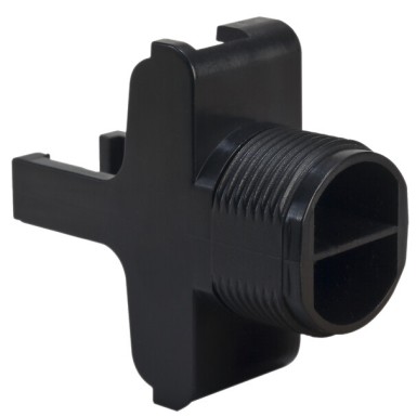 XUZASM001 - Telemecanique - Accessory for side panel, Photoelectric sensors XU, sensor, XUM, snout mounting dia 18 mm hole, plastic