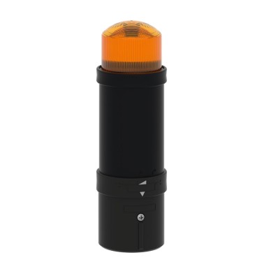 XVBL6B5 - Illuminated beacon, Harmony XVB, plastic, orange, 70mm, flashing, integral flash discharge tube, 5 joule, 24V AC DC - Schneider Electric - Illuminated beacon, Harmony XVB, plastic, orange, 70mm, flashing, integral flash discharge tube, 5 joule, 24V AC DC - Schneider Electric - 1