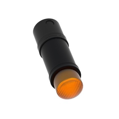 XVBL6B5 - Illuminated beacon, Harmony XVB, plastic, orange, 70mm, flashing, integral flash discharge tube, 5 joule, 24V AC DC - Schneider Electric - Illuminated beacon, Harmony XVB, plastic, orange, 70mm, flashing, integral flash discharge tube, 5 joule, 24V AC DC - Schneider Electric - 3