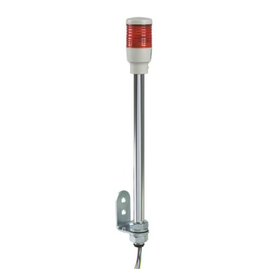 XVC4B1 - Monolithic precabled tower light, Harmony XVC, plastic, red, 40mm, tube mounting, steady, IP23, 24V AC DC - Schneider Electric - Monolithic precabled tower light, Harmony XVC, plastic, red, 40mm, tube mounting, steady, IP23, 24V AC DC - Schneider Electric - 0