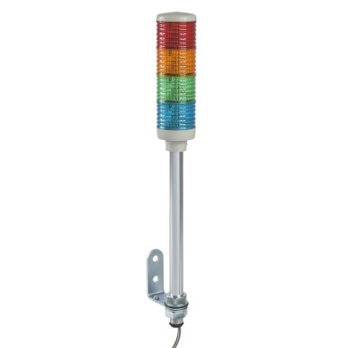 XVC6B4 - Harmony XVC, Monolithic precabled tower light, plastic, red orange green blue, Ш60, tube mounting, steady, IP23, 24 V AC/DC - Schneider Electric - Harmony XVC, Monolithic precabled tower light, plastic, red orange green blue, Ш60, tube mounting, steady, IP23, 24 V AC/DC - Schneider Electric - 0