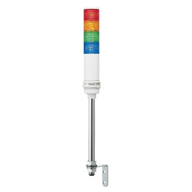 XVC6B45S - Harmony XVC, Monolithic precabled tower light, plastic, red orange green blue, Ш60, tube mounting, steady or flashing, buzzer, IP23, 24 V AC/DC - Schneider Electric - Harmony XVC, Monolithic precabled tower light, plastic, red orange green blue, Ш60, tube mounting, steady or flashing, buzzer, IP23, 24 V AC/DC - Schneider Electric - 0