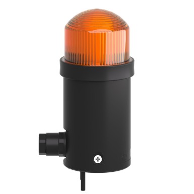 XVDLS6B5 - Harmony XVDLS, Monolithic tower light, plastic, orange, Ш45, flashing, integral flash discharge tube 1 joule, 24 V AC/DC - Schneider Electric - Harmony XVDLS, Monolithic tower light, plastic, orange, Ш45, flashing, integral flash discharge tube 1 joule, 24 V AC/DC - Schneider Electric - 2