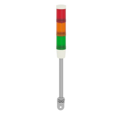 XVMB1RAGS - Harmony XVM, Modular tower lights, aluminium, red/orange/green, Ш45, steady, incandescent bulb BA 15d, with buzzer, 24 V AC/DC - Schneider Electric - Harmony XVM, Modular tower lights, aluminium, red/orange/green, Ш45, steady, incandescent bulb BA 15d, with buzzer, 24 V AC/DC - Schneider Electric - 5