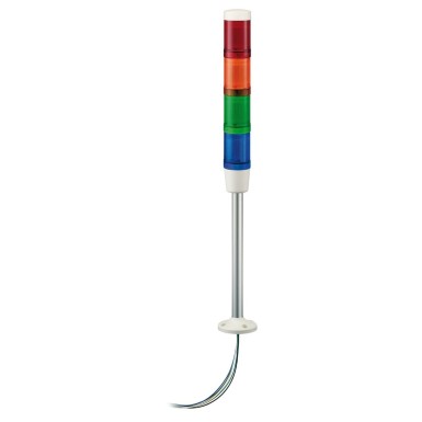 XVMB2RAGBSHSB - Harmony XVM, Modular tower lights, aluminium, , support tube with fixing plate, red/orange/green/blue, Ш45, steady, super bright LED, 24 V AC/DC - Schneider Electric - Harmony XVM, Modular tower lights, aluminium, , support tube with fixing plate, red/orange/green/blue, Ш45, steady, super bright LED, 24 V AC/DC - Schneider Electric - 0