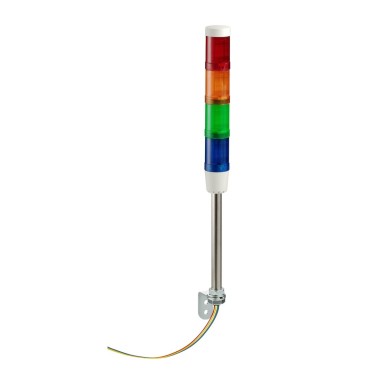 XVMB2RAGBSSB - Harmony XVM, Modular tower lights, aluminium, support tube with bracket, red/orange/green/blue, Ш45, steady, super bright LED, buzzer, 24 V AC/DC - Schneider Electric - Harmony XVM, Modular tower lights, aluminium, support tube with bracket, red/orange/green/blue, Ш45, steady, super bright LED, buzzer, 24 V AC/DC - Schneider Electric - 0