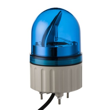 XVR08B06 - Prewired rotating mirror beacon, Harmony XVR, 84 mm, blue, without buzzer, 24 V AC DC - Schneider Electric - Prewired rotating mirror beacon, Harmony XVR, 84 mm, blue, without buzzer, 24 V AC DC - Schneider Electric - 0