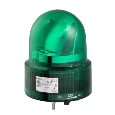 XVR12B03 - Prewired rotating mirror beacon, Harmony XVR, 120 mm, green, without buzzer, 24 V AC DC - Schneider Electric - Prewired rotating mirror beacon, Harmony XVR, 120 mm, green, without buzzer, 24 V AC DC - Schneider Electric - 0