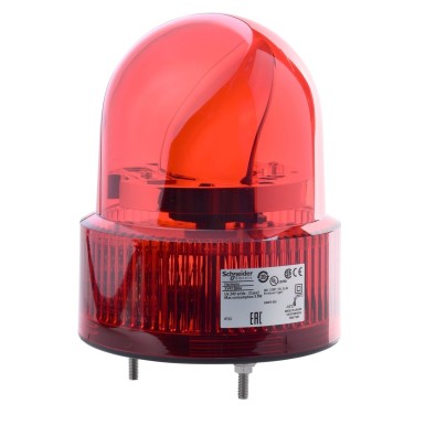 XVR12B04 - Prewired rotating mirror beacon, Harmony XVR, 120 mm, red, without buzzer, 24 V AC DC - Schneider Electric - Prewired rotating mirror beacon, Harmony XVR, 120 mm, red, without buzzer, 24 V AC DC - Schneider Electric - 0