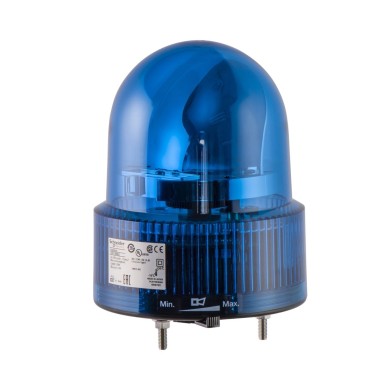 XVR12B06 - Prewired rotating mirror beacon, Harmony XVR, 120 mm, blue, without buzzer, 24 V AC DC - Schneider Electric - Prewired rotating mirror beacon, Harmony XVR, 120 mm, blue, without buzzer, 24 V AC DC - Schneider Electric - 0