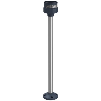 XVUZ400 - Harmony XVU, Fixing plate with 400 mm aluminium pole for modular tower lights, black, ?60 - Schneider Electric - Harmony XVU, Fixing plate with 400 mm aluminium pole for modular tower lights, black, ?60 - Schneider Electric - 0