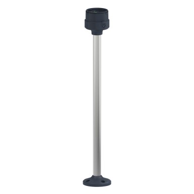 XVUZ400 - Harmony XVU, Fixing plate with 400 mm aluminium pole for modular tower lights, black, ?60 - Schneider Electric - Harmony XVU, Fixing plate with 400 mm aluminium pole for modular tower lights, black, ?60 - Schneider Electric - 1