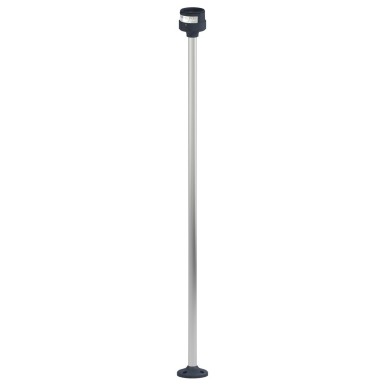 XVUZ800 - Harmony XVU, Fixing plate with 800 mm aluminium pole for modular tower lights, black, ?60 - Schneider Electric - Harmony XVU, Fixing plate with 800 mm aluminium pole for modular tower lights, black, ?60 - Schneider Electric - 1