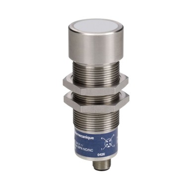 XX630S1NCM12 - Ultrasonic sensors XX, ultrasonic sensor, M30 stainless steel, diffuse, Sn 1 m, 1NO+1NC, M12 - Schneider Electric - Ultrasonic sensors XX, ultrasonic sensor, M30 stainless steel, diffuse, Sn 1 m, 1NO+1NC, M12 - Schneider Electric - 0