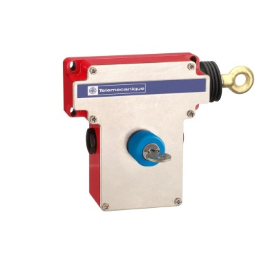 XY2CE1A450 - Latching emergency stop rope pull switch, Telemecanique rope pull switches XY2C, e XY2CE, RH side -1NC+1 NO, key release pushbutton - Schneider Electric - Latching emergency stop rope pull switch, Telemecanique rope pull switches XY2C, e XY2CE, RH side -1NC+1 NO, key release pushbutton - Schneider Electric - 0