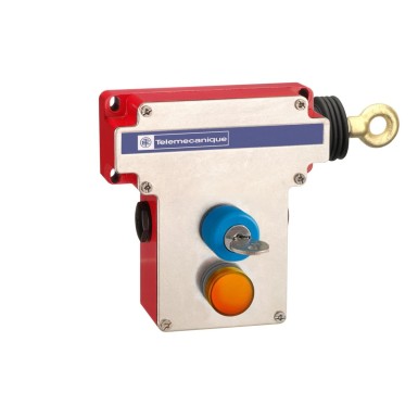 XY2CE1A496 - Latching emergency stop rope pull switch, Telemecanique rope pull switches XY2C, simple reset by flush push button - Schneider Electric - Latching emergency stop rope pull switch, Telemecanique rope pull switches XY2C, simple reset by flush push button - Schneider Electric - 0