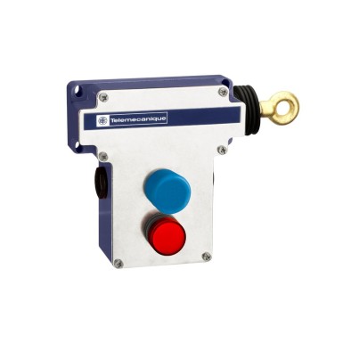 XY2CE1C396TK - Latching emergency stop rope pull switch, Telemecanique rope pull switches XY2C, simple reset by flush push button - Schneider Electric - Latching emergency stop rope pull switch, Telemecanique rope pull switches XY2C, simple reset by flush push button - Schneider Electric - 0