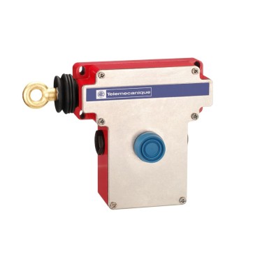 XY2CE2A250 - Latching emergency stop rope pull switch, Telemecanique rope pull switches XY2C, e XY2CE, LH side -1NC+1 NO, booted pushbutton - Schneider Electric - Latching emergency stop rope pull switch, Telemecanique rope pull switches XY2C, e XY2CE, LH side -1NC+1 NO, booted pushbutton - Schneider Electric - 0