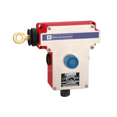 XY2CE2A270EX - Latching emergency stop trip wire switch, Telemecanique Emergency stop rope pull switches XY2C, rope pull e XY2CE, LH side -2NC, booted pushbutton - Schneider Electric - Latching emergency stop trip wire switch, Telemecanique Emergency stop rope pull switches XY2C, rope pull e XY2CE, LH side -2NC, booted pushbutton - Schneider Electric - 0