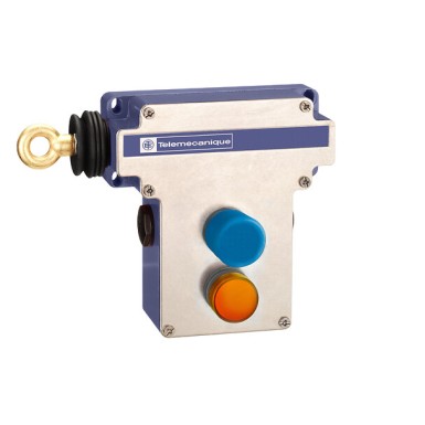 XY2CE2C396TK - Telemecanique - Latching emergency stop rope pull switch, Telemecanique Emergency stop rope pull switches XY2C, without pilot light