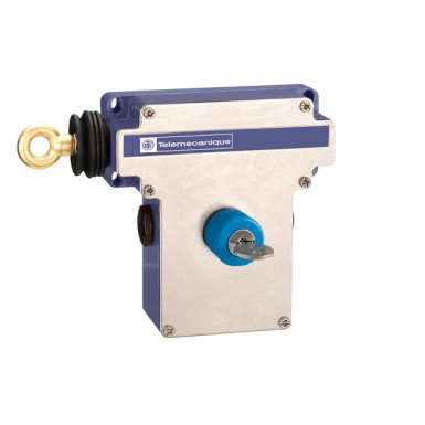 XY2CE2C570TK - Telemecanique - Latching emergency stop rope pull switch, Telemecanique Emergency stop rope pull switches XY2C, e XY2C, Flush pushbutton