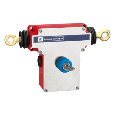 XY2CEDA590 - Telemecanique - Dual emergency stop rope pull switch, Telemecanique rope pull switches XY2C, e 2x(1NC+1NO), Pg13.5, key release pb