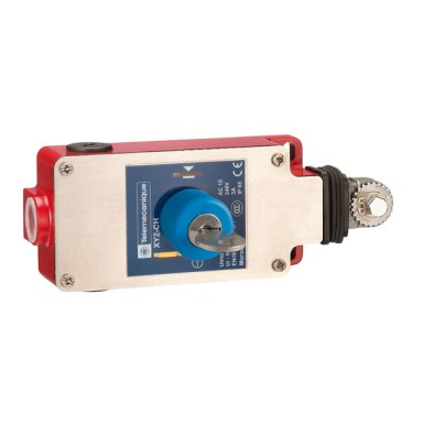 XY2CH13450H7 - Telemecanique - Latching emergency stop rope pull switch, Telemecanique rope pull switches XY2C, CABLE 240 V AC, 10 A, red RAL 3000