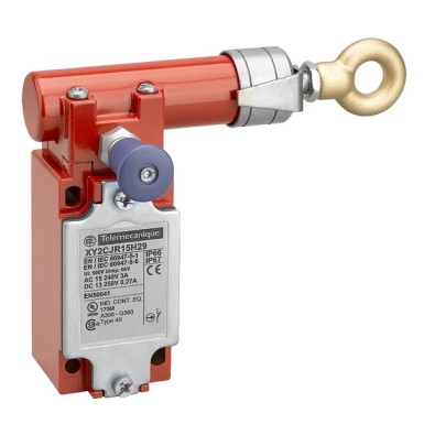 XY2CJR19H7 - Telemecanique - Latching emergency stop rope pull switch, Telemecanique rope pull switches XY2C, e XY2CJ, right side, 2NC+1 NO, 1/2