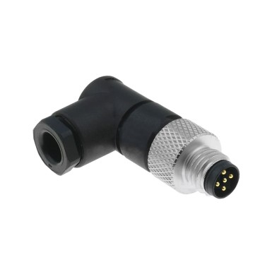 XZCC12MCM50B - Male, M12, 5 pin, elbowed connector, cable gland Pg 7 - Schneider Electric - Male, M12, 5 pin, elbowed connector, cable gland Pg 7 - Schneider Electric - 0