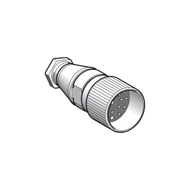 XZCC23FDM190S - Female, M23, 19 pin, straight connector, cable gland Pg 13.5 - Schneider Electric - Female, M23, 19 pin, straight connector, cable gland Pg 13.5 - Schneider Electric - 0