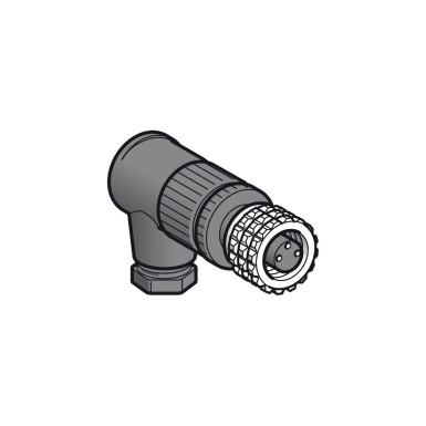 XZCC8FCM30V - Female, M8, 3 pin, elbowed connector, cable gland M9.5 x 1 - Schneider Electric - Female, M8, 3 pin, elbowed connector, cable gland M9.5 x 1 - Schneider Electric - 0