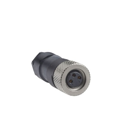 XZCC8FDM30S - Female, M8, 3 pin, straight connector, cable gland M9.5 x 1 - Schneider Electric - Female, M8, 3 pin, straight connector, cable gland M9.5 x 1 - Schneider Electric - 0