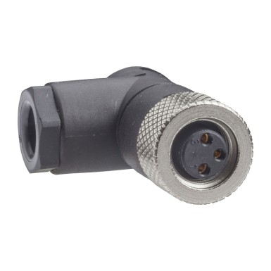 XZCC8FDM40S - Female, M8, 4 pin, straight connector, cable gland M9.5 x 1 - Schneider Electric - Female, M8, 4 pin, straight connector, cable gland M9.5 x 1 - Schneider Electric - 0