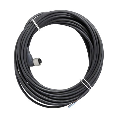 XZCP1141L10S23 - Pre wired connectors XZ, straight female - Telemecanique - Pre wired connectors XZ, straight female, M12, 4 pins, cable PUR 10 m - Telemecanique - 0