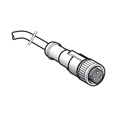 XZCP1865L10 - Pre wired connectors XZ, straight female, 1/2"20 UNF, 3 pins, cable PUR 10 m - Schneider Electric - Pre wired connectors XZ, straight female, 1/2"20 UNF, 3 pins, cable PUR 10 m - Schneider Electric - 0