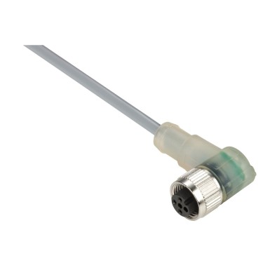 XZCPV1340L10 - Pre wired connectors XZ, elbowed female, M12, 3 pins, cable PVC 10 m - Schneider Electric - Pre wired connectors XZ, elbowed female, M12, 3 pins, cable PVC 10 m - Schneider Electric - 0