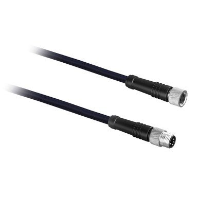 XZCRVB5211L2 - Telemecanique - Jumper cable PVC 4 W M12 f straight M12 m straight