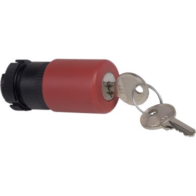 ZA2BS934 - Head for emergency switching off push button, Harmony XAC, red mushroom 30mm, trigger/latching key release, unmarked - Schneider Electric - Head for emergency switching off push button, Harmony XAC, red mushroom 30mm, trigger/latching key release, unmarked - Schneider Electric - 0